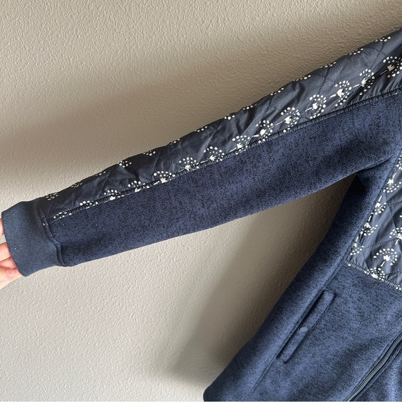 Burton Blue Print and Knit Long Jacket Small - Picture 3 of 12